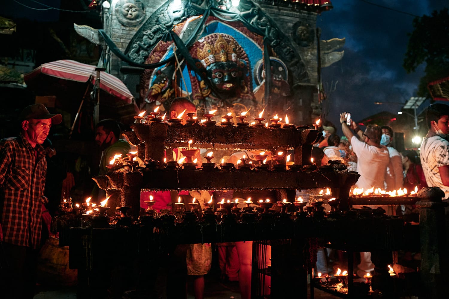 Kathmandu Durbar Square at night