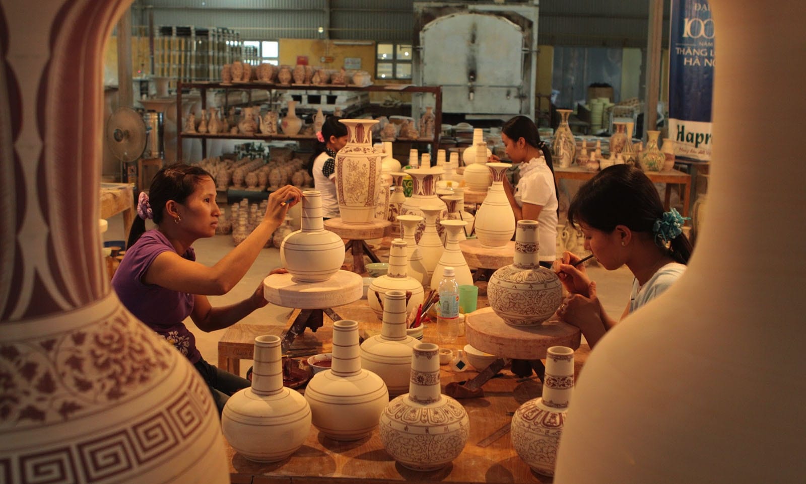 At the pottery village in Hoi An