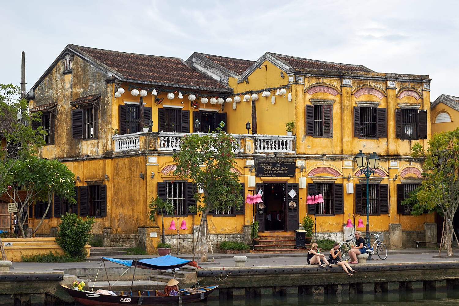 A typical sight in Hoi An old town